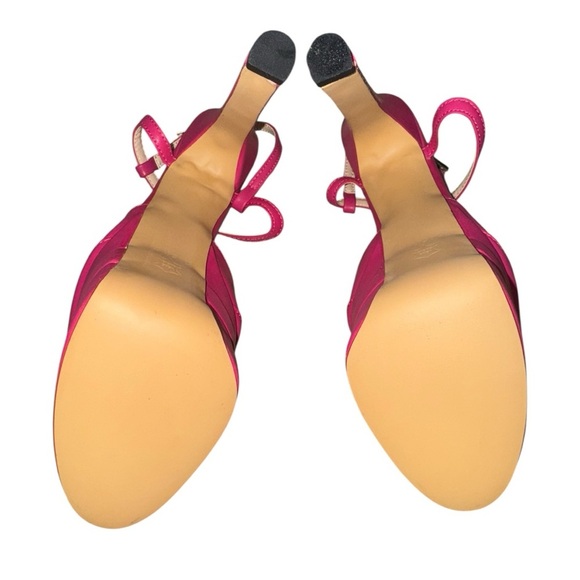 Hot Pink Platform Spiked Heels – Size 8 – NWOT – Bold Retro Statement Style - Picture 7 of 8